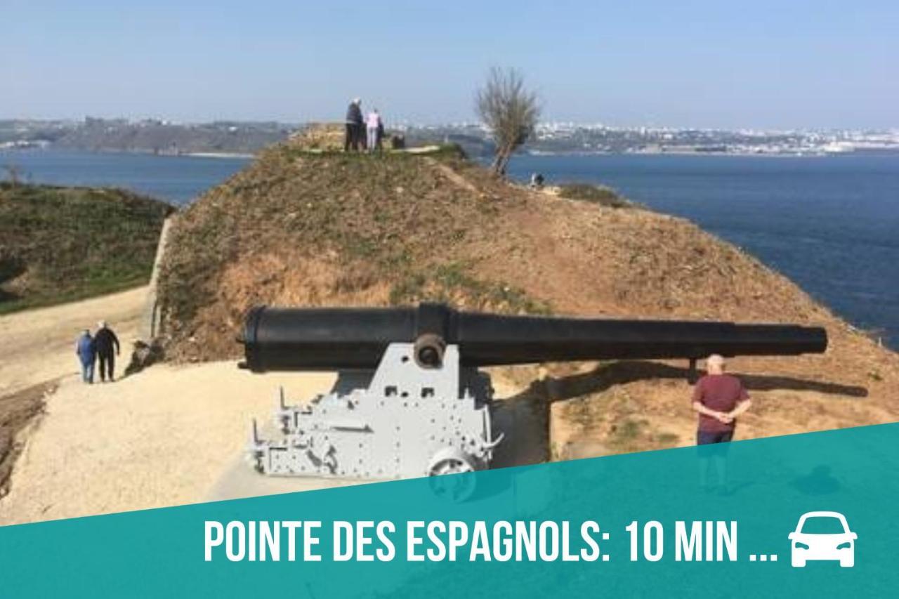 Maison Spacieuse A Deux Pas De La Plage Roscanvel Eksteriør bilde